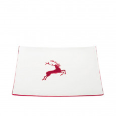 Gmundner Keramik Roter Hirsch Négyzet alakú tányér 31x31x2,8 cm