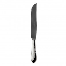 Robbe & Berking Martele - 150 g versilbert Tranchiermesser Frozen Black 293 mm
