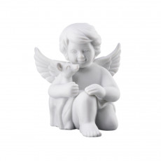 Rosenthal Engel mit Bambi mittel weiß matt 10 cm