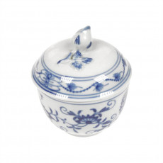 Meissen Zwiebelmuster kobaltblau - weißer Rand Cukortartó d: 6 cm