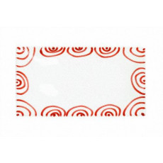 Gmundner Keramik Rotgeflammt Téglalap alakú lemez 36x15x2,8 cm