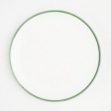 Gmundner Keramik Grüner Rand Tányér Cup d: 25 cm / m: 2,8 cm