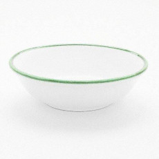 Gmundner Keramik Grüner Rand Kis müzlis tálca d: 14 cm / h: 4,5 cm / 0,27 L