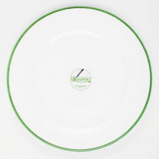 Gmundner Keramik Grüner Rand Gourmet étkező tányér d: 27 cm / h: 2 cm