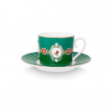 Pip Studio Love Birds Emerald-Green Capppuccinotasse 2-tlg. 0,20 L
