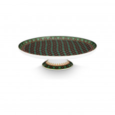 Pip Studio Berry Blues Clover Green Tortenteller auf Fuß 21 cm