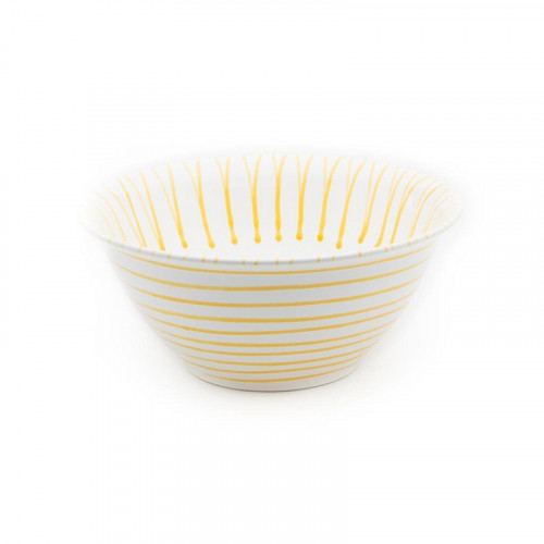Gmundner Keramik Gelbgeflammt Insalatiera d: 33 cm / h: 14 cm / 4,5 L