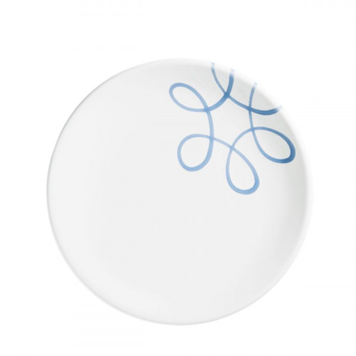 Gmundner Keramik Pur Geflammt Blau Piatto per dessert / Piatto per la colazione Cup d: 20 cm / h: 2,6 cm