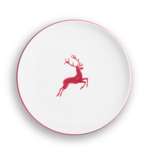 Gmundner Keramik Roter Hirsch Piatto Cup d: 25 cm / h: 2,8 cm