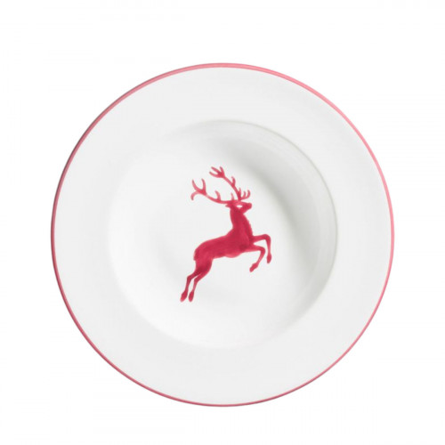 Gmundner Keramik Roter Hirsch Piatto fondo Gourmet d: 24 cm / h: 4 cm