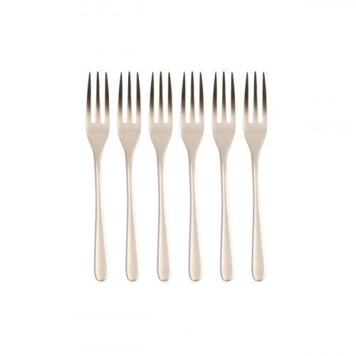 Sambonet Taste Antique - Edelstahl / PVD Champagner Set di forchette per torta da 6 pezzi