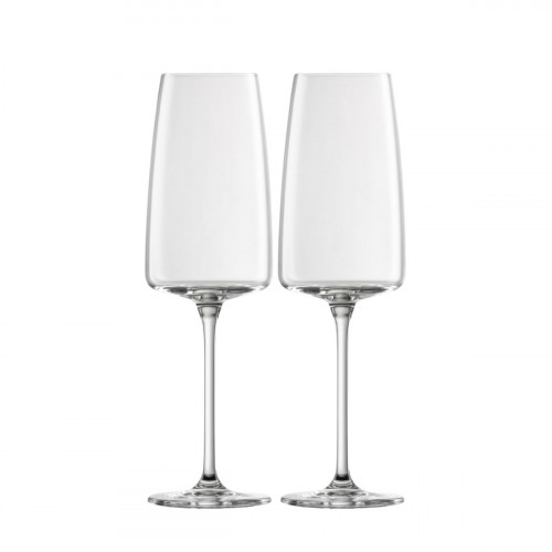 Zwiesel Glas Vivid Senses Bicchiere da spumante con punto di effervescenza 388 ml / h: 240 mm / set da 2
