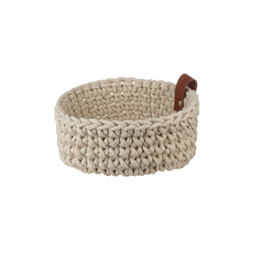 ASA SELECTION Coppa Sencha Cestino all'uncinetto ecru d: 17 cm / h: 7 cm
