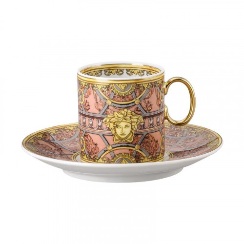 Rosenthal meets Versace La Scala del Palazzo - Rosa Tazza da caffè espresso 0,10 L 2 pezzi