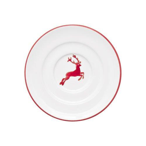 Gmundner Keramik Rubinroter Hirsch Piatto da caffè/espresso Gourmet d: 11 cm