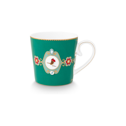 Pip Studio Love Birds Emerald-Green tazza da tè verde 0,25 l