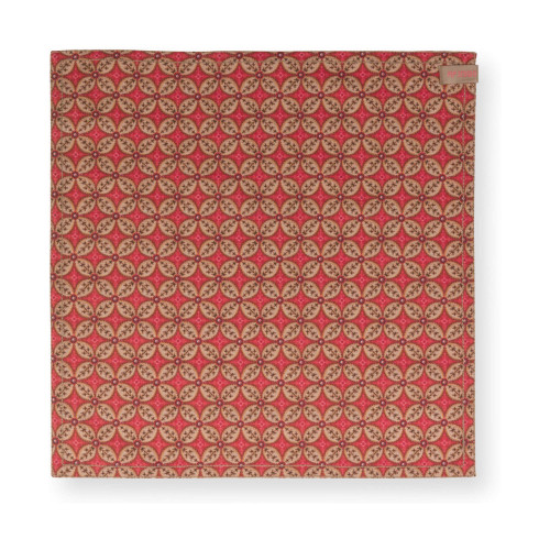 Pip Studio Blooming Tales Dark Red Set di tovaglioli 4 pz