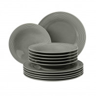 Seltmann Weiden Beat Perlgrau Servizio da tavola 12 pezzi