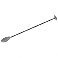 Sambonet Paderno Bar Utensils - Edelstahl / PVD Schwarz Cocktaillöffel 27,5 cm