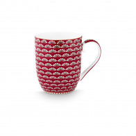Pip Studio Blooming Tales Dark Red Tazzina da caffè 0,20 L