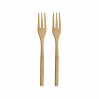 ASA SELECTION Wood Light Nature Set di forchette in legno 2 pezzi l: 15 cm