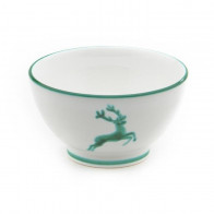 Gmundner Keramik Grüner Hirsch Ciotola di muesli grande d: 14 cm / h: 7,8 cm / 0,4