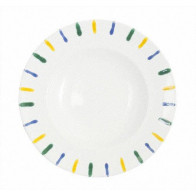 Gmundner Keramik Buntgeflammt Piatto di pasta Gourmet d: 29 cm / h: 4,5 cm