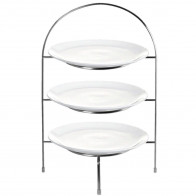ASA SELECTION A Table Weiß Etagere a tre livelli per piatti d: 27 cm / h: 49 cm