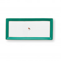 Pip Studio Love Birds Emerald-Green Tortenteller Rechteckig Grün 33,3x15,5 cm