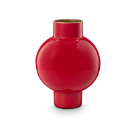 Pip Studio Home Accessories Vase Metall Small Red 18x24 cm