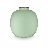 Pip Studio Home Accessories Vase Metall Matt Bright Green 23 cm