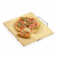 Küchenprofi BBQ Pietra per pizza con supporto 38x35,5x3,5 cm