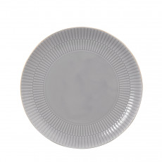 Seltmann Weiden Amina Silbergrau Goldrand Piatto da colazione rotondo 22,5 cm