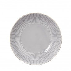 Seltmann Weiden Amina Silbergrau Goldrand Piatto fondo rotondo 21 cm