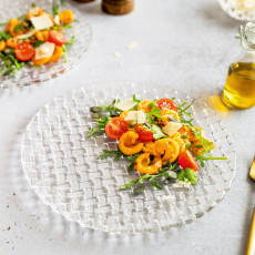 Nachtmann Bossa Nova Piatto piccolo / Set di piatti da insalata in vetro 2 pezzi 23 cm