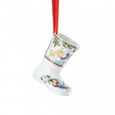 Hutschenreuther Jahresartikel Weihnachten 2025 Stivale in porcellana 7,5 cm