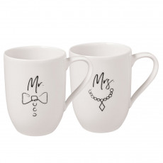 Villeroy & Boch Statement Mr and Mrs set 2 pezzi