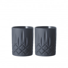 Nachtmann Noblesse Whiskytumbler nero set 2 pezzi