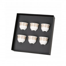 Rosenthal Versace Barocco Beige Becher ohne Henkel klein Set 6-tlg.
