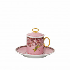Rosenthal Versace 30 Years Le Jardin de Versace Pink Espressotasse 3-tlg. 0,10 L
