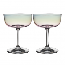 like. by Villeroy & Boch Like Glass Pearl Set di 2 coppe da champagne / ciotole da dessert 0,12 L