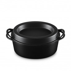 Le Creuset Bräter Doufeu Teglia Doufeu ovale 32 cm nera