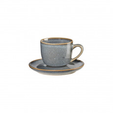 ASA SELECTION Saisons Denim Tazzina da caffè con piattino 0,09 L / h: 5,5 cm