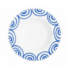 Gmundner Keramik Blaugeflammt Piatto fondo Gourmet d: 24 cm / h: 4 cm