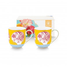 Pip Studio Royal Multi Teetassen Yellow Set 2-tlg. im GK 0,32 L