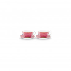 Pip Studio Royal Multi Espresso-Set Pink 4-tlg. im GK 0,12 L