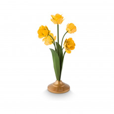 Pip Studio Lily & Lotus Kerzenständer Metall Blume Gelb 27,5 cm