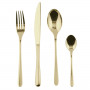 Sambonet Taste - Edelstahl / PVD Champagner Set di posate 24 pezzi. Manico intero / Monoblocco