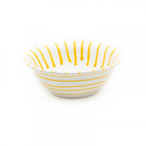 Gmundner Keramik Gelbgeflammt 샐러드 그릇 d: 20 cm / 0,5 L