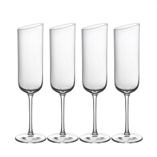 Villeroy & Boch NewMoon 샴페인 잔 세트 4개 0.12L